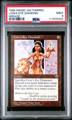 1996 MTG MIRAGE LION'S EYE DIAMOND PSA 9 - Image 1