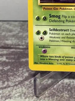 Weezing 45/62 Uncommon Fossil Unlimited Pokemon TCG Card HP 1999 Vintage WOTC NM - Image 5