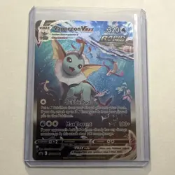 MINT Vaporeon VMAX Promo SWSH182 Evolving Skies Pokemon Card - Image 1