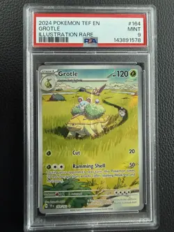 Pokemon Grotle 164/162 Temporal Forces Holo Illustration Rare PSA 9 - Image 1
