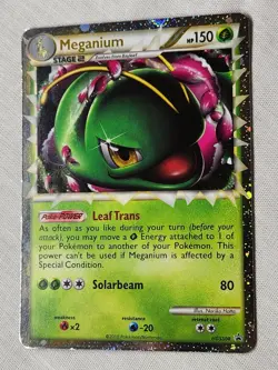 Played Meganium - Holo #HGSS08 Heartgold & Soulsilver Promo Pokemon TCG - Image 3