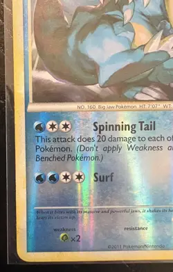Pokemon TCG Feraligatr Call Of Legends #25/95 Reverse Holo Card - LP - Image 4