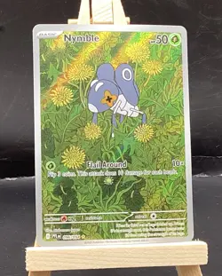 Nymble 096/094 2025: Full Art Holo Basic 50 HP Pokemon TCG Card Stock Card - Image 1