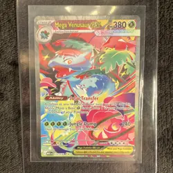 (1) Pokemon Mega Venusaur EX 177/132 MEG Mega Evolution Holo Plant Stage 2 - Image 3