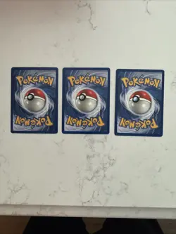 Bulbasaur, Charmander, Squirtle - Base Set - Pokemon TCG Kanto Starters - NM/LP - Image 2