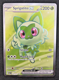 2026 POKEMON ASCENDED HEROES 251/217 SPRIGATITO EX ULTRA RARE - NEAR MINT - Image 1