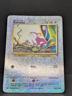 Rattata 89/110 Legendary Collection Reverse Holo Rare Pokemon TCG Nintendo MP+ - Image 3