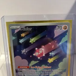 Minior 201/182 Pokemon TCG Paradox Rift Illustration Rare NM/Mint Condition - Image 3