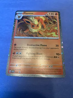 Pokemon Scarlet & Violet Black Star Promo - Flareon SVP 167 Cosmos Holo - Image 1