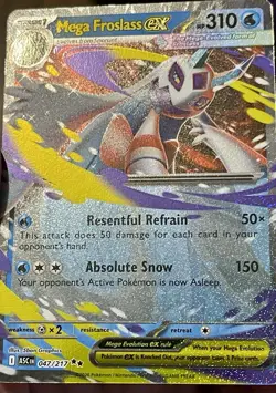Mega Frosslass EX 047/217 Ascended Heroes Holo Ultra Rare English Pokemon NM - Image 2