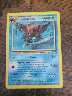Kabutops 25/75 Neo Discovery Regular Pokemon MP LP - Image 1