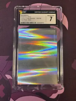 TEST PRINT Pokemon Houndstone 106 Trick Or Trade 2023 Holo Error Misprint TCG - Image 1