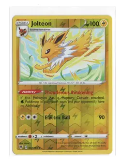 Pokemon Jolteon Vivid Voltage Sword & Shield 047/185 Reverse Holo TCG 2020 - Image 1