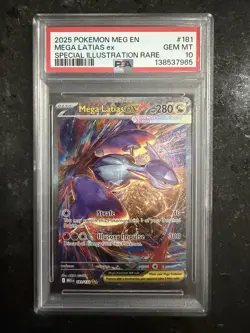 Pokemon TCG PSA 10 2025 POKEMON MEG ENMEGA LATIAS exSPECIAL ILLUSTRATION RARE - Image 1