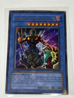 The Masked Beast [1st Edition] LON-001 YuGiOh Labyrinth of Nightmare MINT! - Image 1