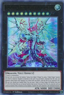 Yugioh! Galaxy-Eyes Cipher X Dragon - GFTP-EN011 - Ultra Rare - 1st Edition Near - Image 1