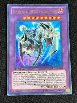 YUGIOH ELEMENTAL HERO CHAOS NEOS LCGX-EN065 1ST ULTRA (MP) - Image 1