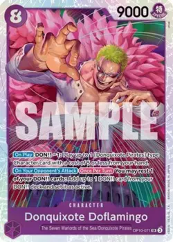 1x Donquixote Doflamingo - OP10-071 - SR - Foil Light Play Booster OP-10: Royal - Image 1
