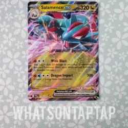 Pokemon Card Salamence Ex 114/159 Ultra Rare Scarlet Violet Journey Together LP - Image 1