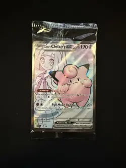 Pokemon TCG Lillie's Clefairy ex 195 Black Star Promo Cards - Full Art, Sealed - Image 2