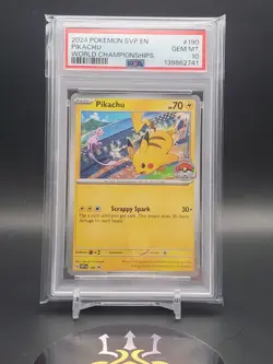 🔥2024 Pikachu #190 Scarlet & Violet Promo Card - PSA 10🔥 - Image 1