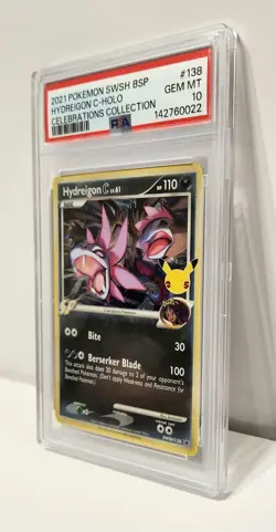 2021 Pokemon Celebrations PSA 10 GEM MINT #138 Hydreigon C Promo Card - Image 3