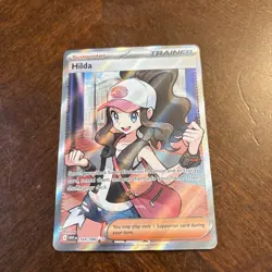Pokemon TCG Hilda Trainer Card White Flare Full Art Ultra Rare SV 164/086 - Image 1