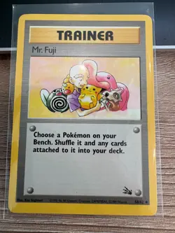 Mr. Fuji Trainer Card Pokemon Non-Holo Near Mint 58/62 Uncommon Fossil Set 1999 - Image 1