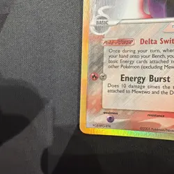 Mewtwo Delta Species Reverse Holo Card 12/113 Stamped LP+/NM- Super Clean - Image 5