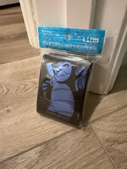 Japan Pokemon Center Limited Premium Gloss Blastoise Card Sleeves (64 pcs) - Image 1