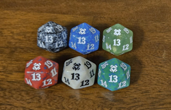 Complete Set of 6 Zendikar Rising Spindown D20 Dice MTG Magic MTG Dice - Image 2