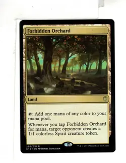 MTG SkeenAB Forbidden Orchard from Commander 2016. NM. - Image 1