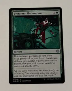 MTG Unnatural Restoration - Phyrexia: All Will Be One LP - Image 1
