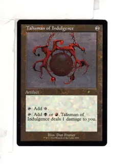MTG SkeenAB Talisman of Indulgence RETRO FRAME from SLD. NM. - Image 1