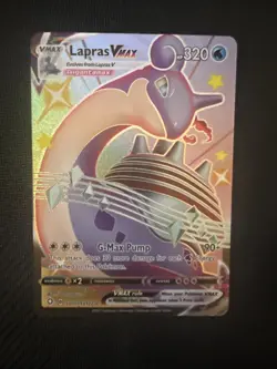 Pokemon TCG Lapras VMAX Holo Rare Card Shining Fates SV111/SV122 NM - Image 1