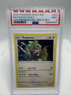 PSA 9 MINT Rayquaza #29 [Holo] Pokemon TCG Swsh Black Star Promo (B) - Image 1