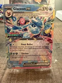 Pokemon Prismatic Evolutions Glaceon ex 026/131 Surprise Box Stamped Sealed - Image 1