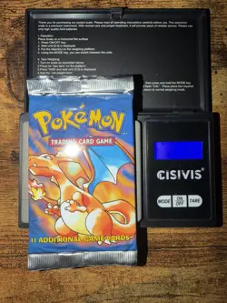 Pokemon Base Set Booster Pack Charizard Art Sealed 21.35g - Image 1