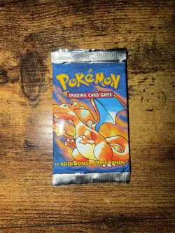 Pokemon Base Set Booster Pack Charizard Art Sealed 21.35g - Image 4