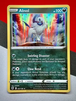 Absol Holo Rare 097/189 Astral Radiance Pokemon PACK FRESH - Image 1