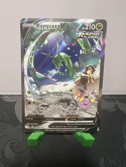 RAYQUAZA V FULL ALT ART 2021 POKEMON EVOLVING SKIES #194/203 LP - Image 1