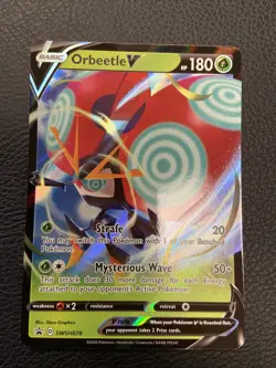 Pokemon Sword & Shield Orbeetle V SWSH078 Black Star Promo Ultra Rare Holo NM/M - Image 1