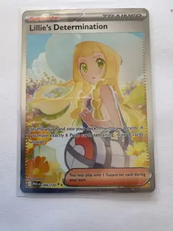 Pokemon TCG Lillie's Determination Mega Evolution Holo 184/132 Me01 - Image 1