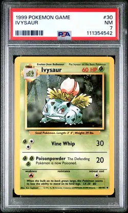 Ivysaur 1999 Pokemon Game #30 PSA 7 NEW SLAB - Image 1