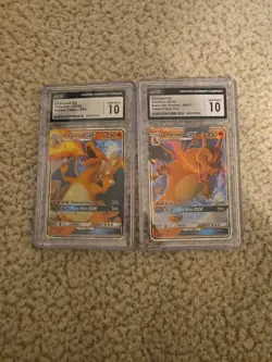 Pokemon TCG Charizard GX CGC 10 Black Star Promos & Hidden Fates - Image 1