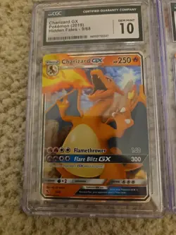 Pokemon TCG Charizard GX CGC 10 Black Star Promos & Hidden Fates - Image 2