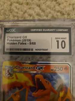 Pokemon TCG Charizard GX CGC 10 Black Star Promos & Hidden Fates - Image 4