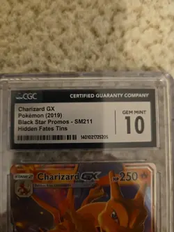 Pokemon TCG Charizard GX CGC 10 Black Star Promos & Hidden Fates - Image 5
