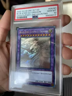 Yu-Gi-Oh Ghost Rare Blue-Eyes Ultimate Dragon 1st Edition GFP2-EN181 PSA 10 - Image 1
