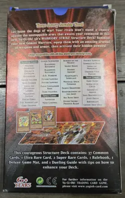 Yu-Gi-Oh! TCG 5D's Warrior Strike Structure Deck 1st Edition Not Sealed. New! - Image 2